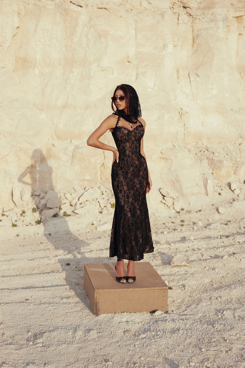 Amara Black Dress