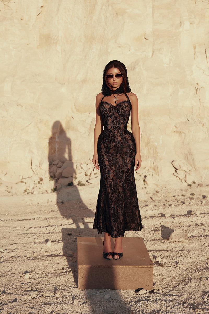 Amara Black Dress