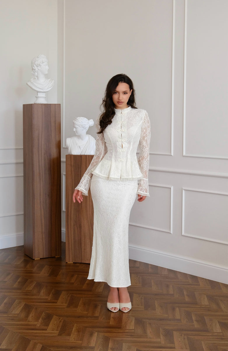 Amaya Ivory Lace Set