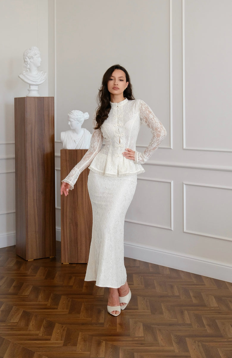Amaya Ivory Lace Set