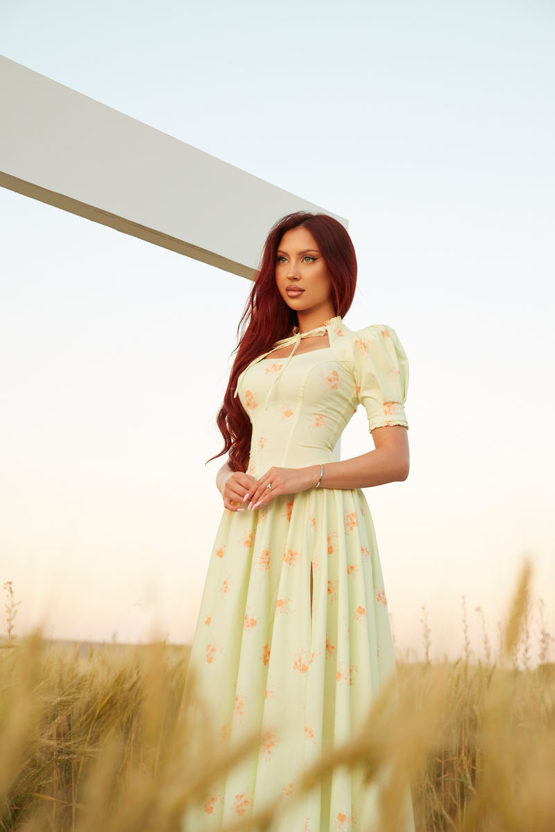 Èloise Floral Green Dress