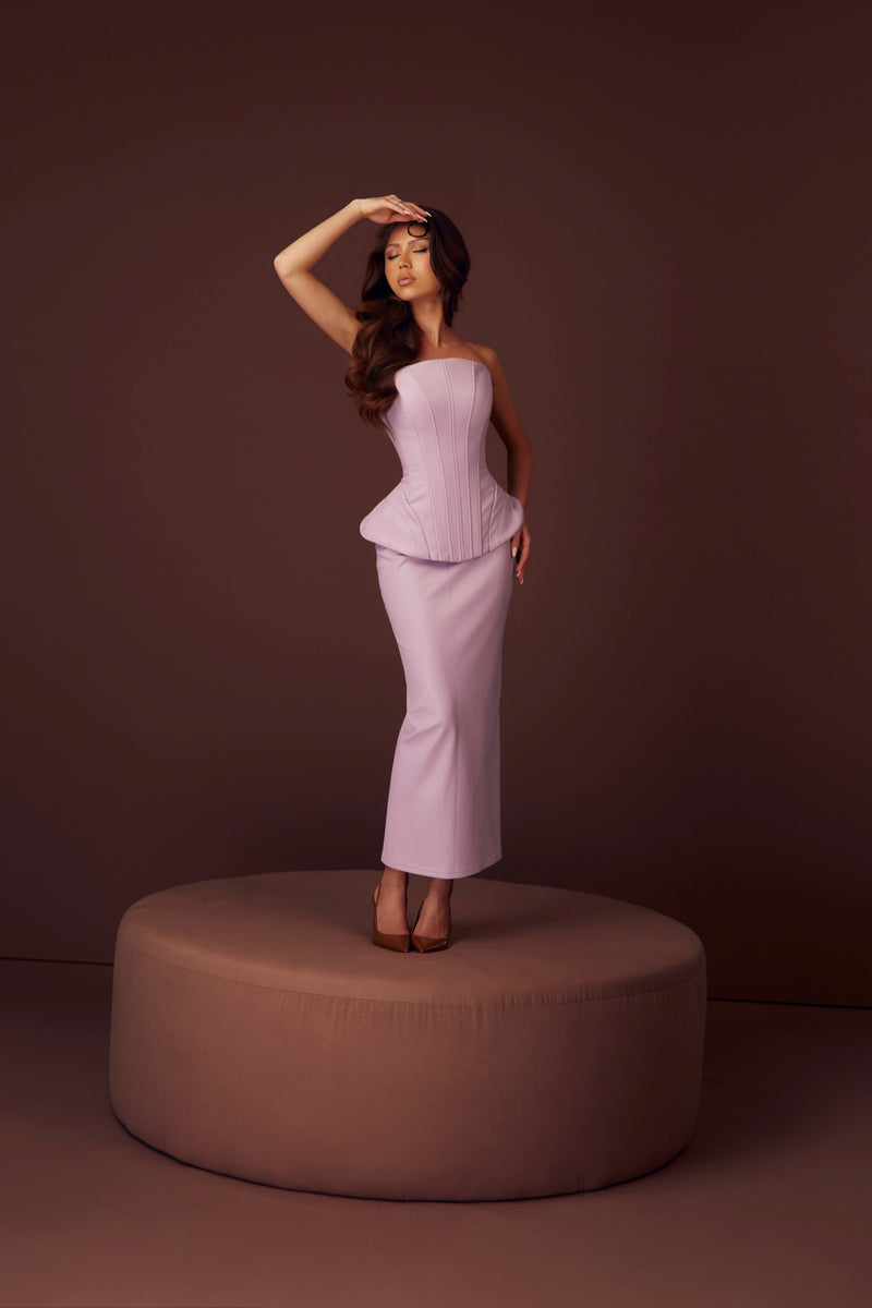 The Hourglass Lilac Corset & Skirt