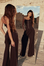 Load image into Gallery viewer, Chocolate Corset &amp; Trousers Set
