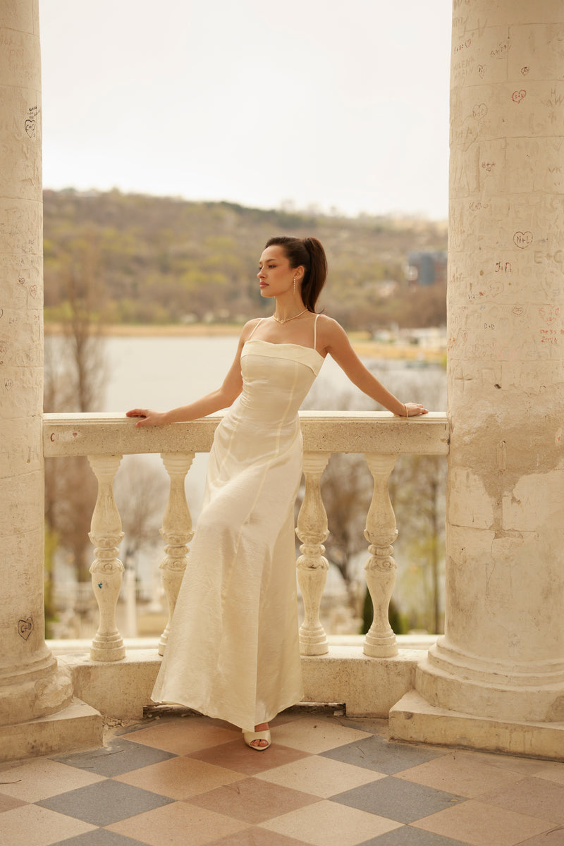 Moonveil Dress & Cardigan Set