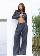 Load image into Gallery viewer, Tailored Jacket, Corset &amp; Trousers Set in Deep Blue
