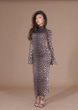 Load image into Gallery viewer, Feline Fatale Leopard Dress
