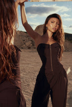 Load image into Gallery viewer, Chocolate Corset &amp; Trousers Set
