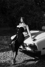 Load image into Gallery viewer, MONACO Black &amp; White Corset Dress
