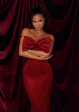 Load image into Gallery viewer, CLASSIC GLAM Ruby Velvet Dress

