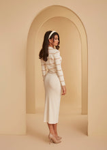 Load image into Gallery viewer, Vanilla Marshmallow Knit Cardigan &amp; Skirt Set
