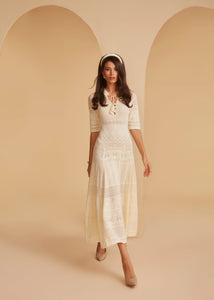 Grace Ivory Knit Dress