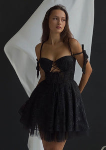 Blossom Black Lace Dress