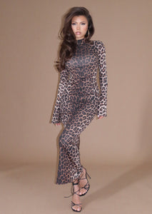 Feline Fatale Leopard Dress