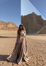 Load image into Gallery viewer, Jasmine Robe with Hood in Colour Sand (PRE-ORDER)
