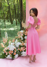 Load image into Gallery viewer, SUMMER AFFAIR Pink Open Back Dress
