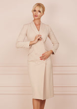 Load image into Gallery viewer, BUSINESS LADY Beige Blazer Dress
