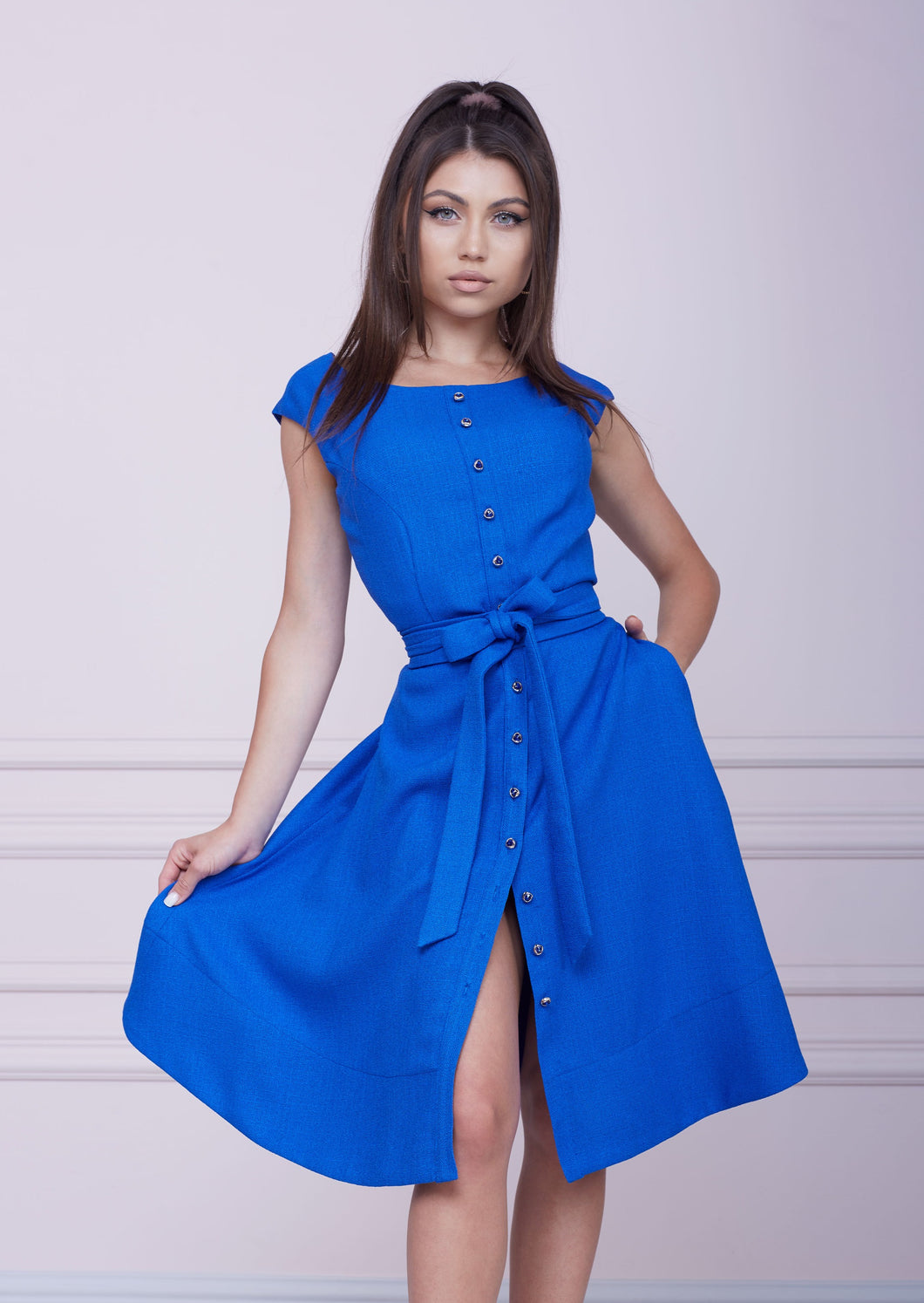 ROYAL BLUE Midi Dress
