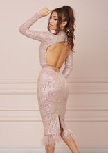 Load image into Gallery viewer, MALLINY ICON Backless Pink Dress
