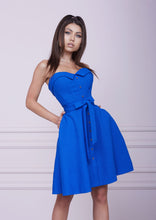 Load image into Gallery viewer, LADY MALLINY ROYAL BLUE Midi Dress

