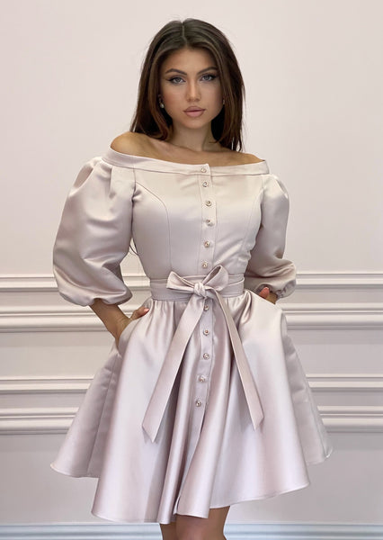 DUCHESS Pearl Beige Dress