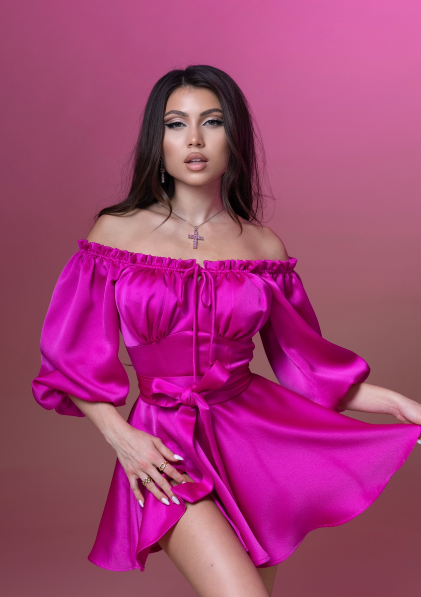 The MUSE Fuchsia Dress