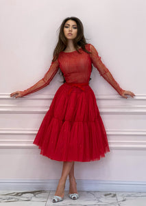 Red PARIS Dress