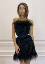 Load image into Gallery viewer, HOLLYWOOD STAR Black Velvet Dress
