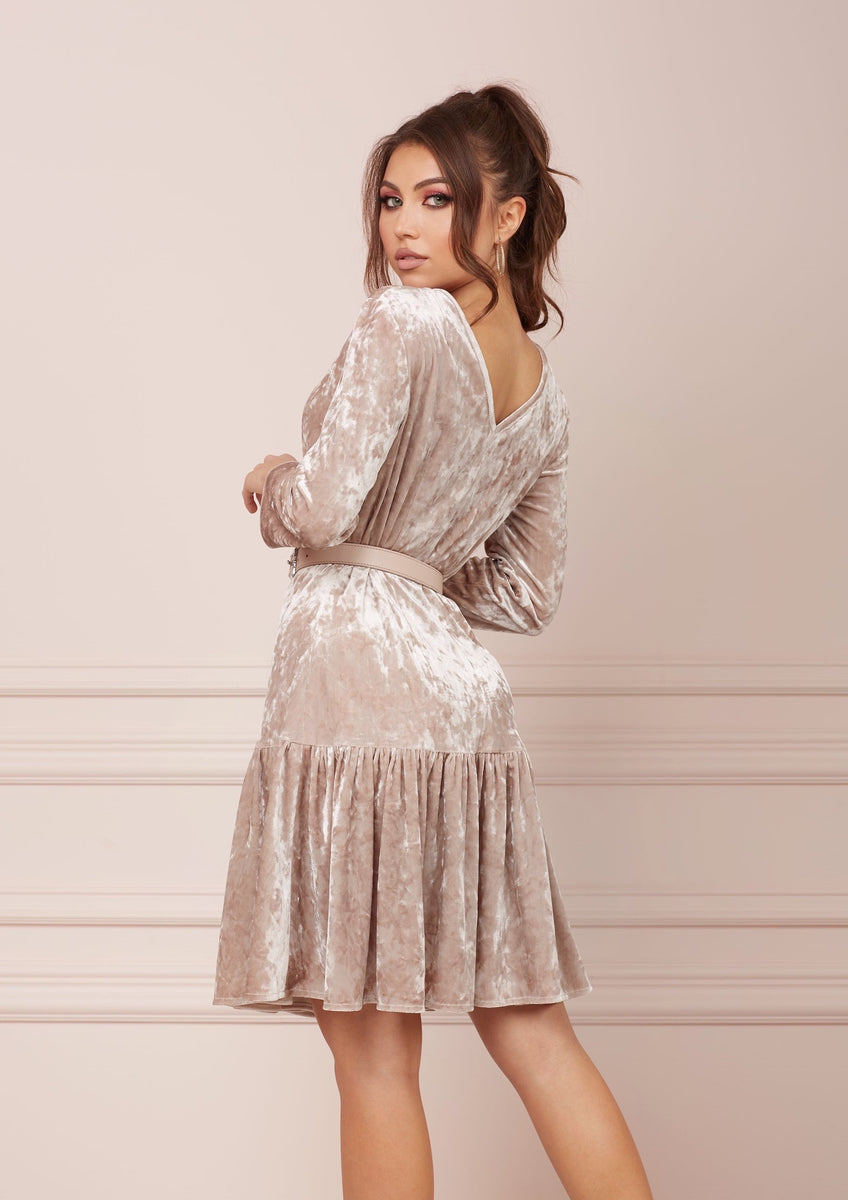 TOFFEE Velvet Cappuccino Dress