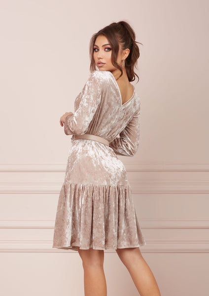 TOFFEE Velvet Cappuccino Dress