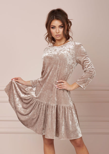 TOFFEE Velvet Cappuccino Dress