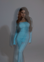 Load image into Gallery viewer, Moonstone Baby Blue Crystal Dress
