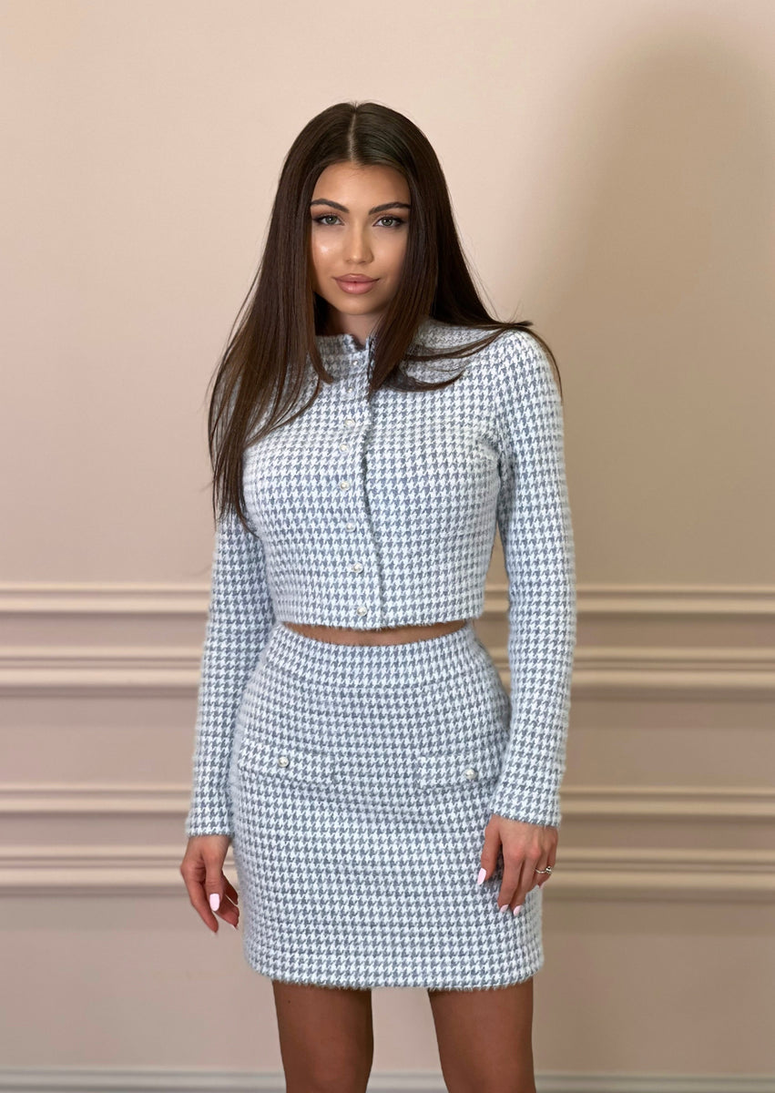 FLUFFY Grey Two-Piece Set