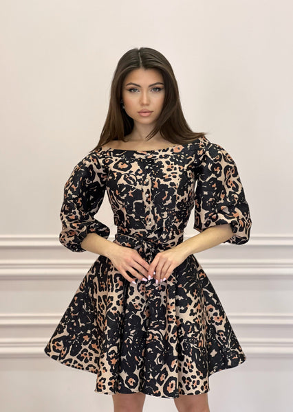 DUCHESS Leopard Print Dress