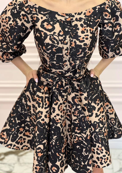 DUCHESS Leopard Print Dress