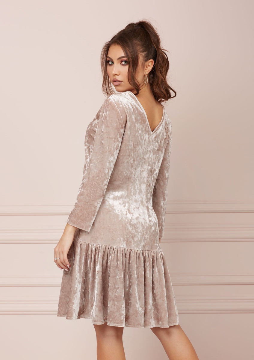 TOFFEE Velvet Cappuccino Dress