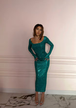 Load image into Gallery viewer, Moonstone Green Crystal Dress
