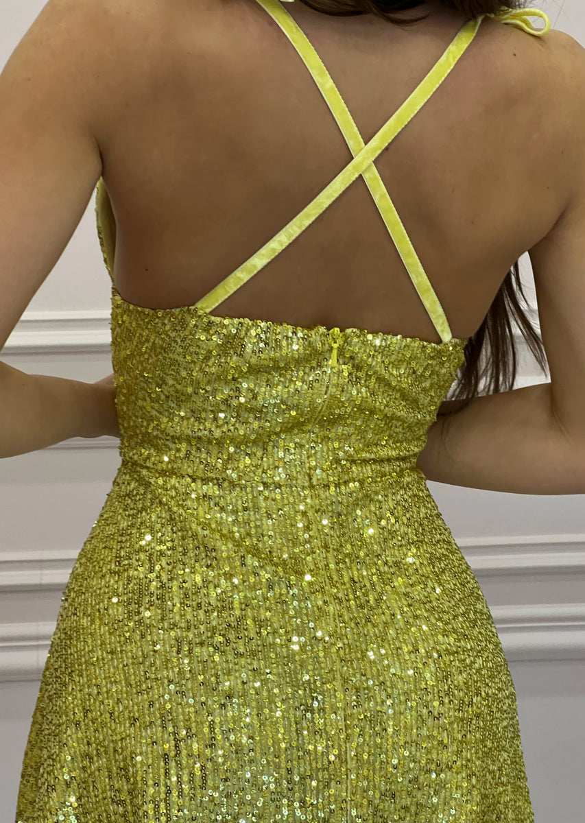 Malliny Star Yellow Dress