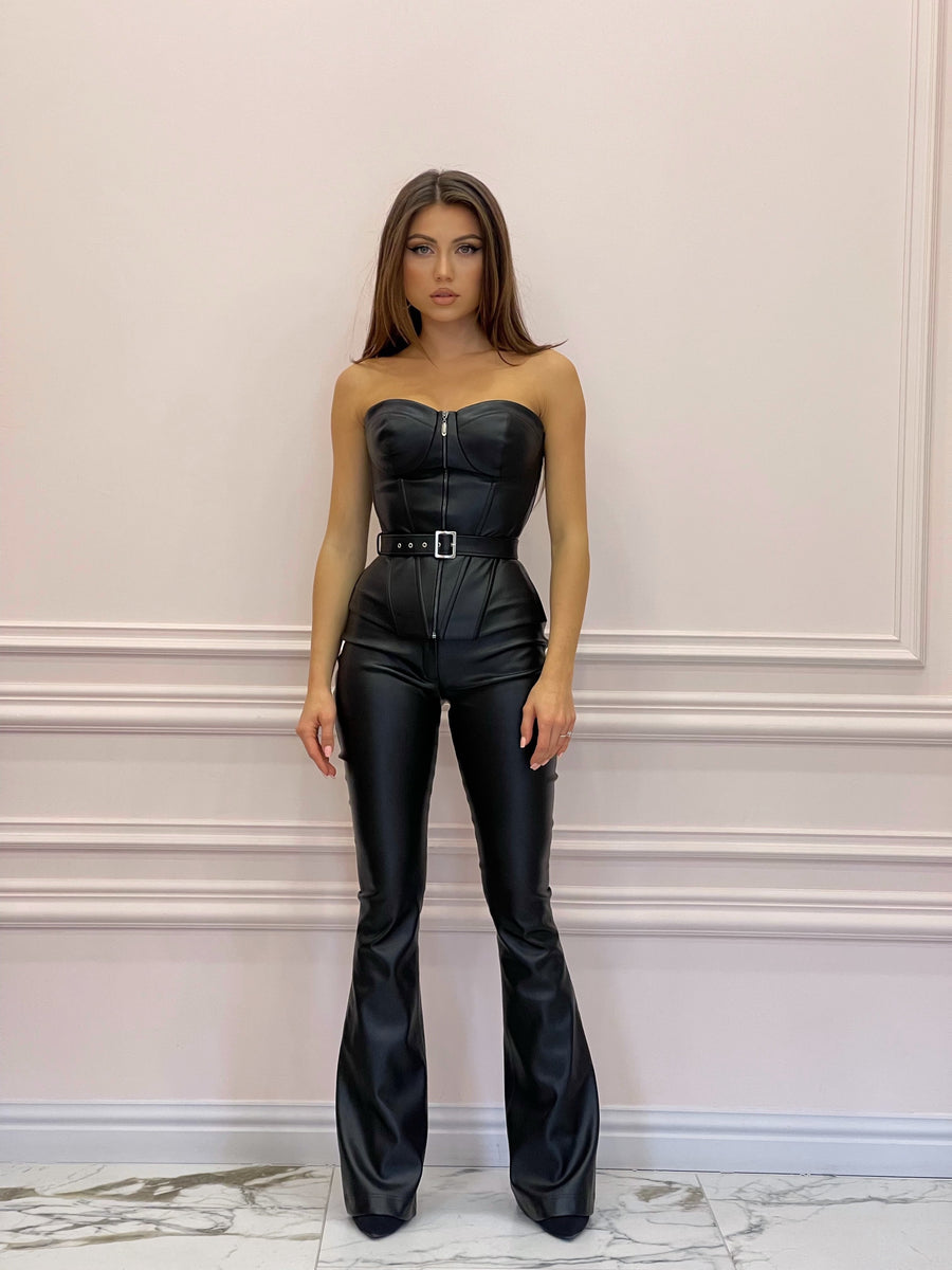 LADY DANGER Black Eco-Leather Set