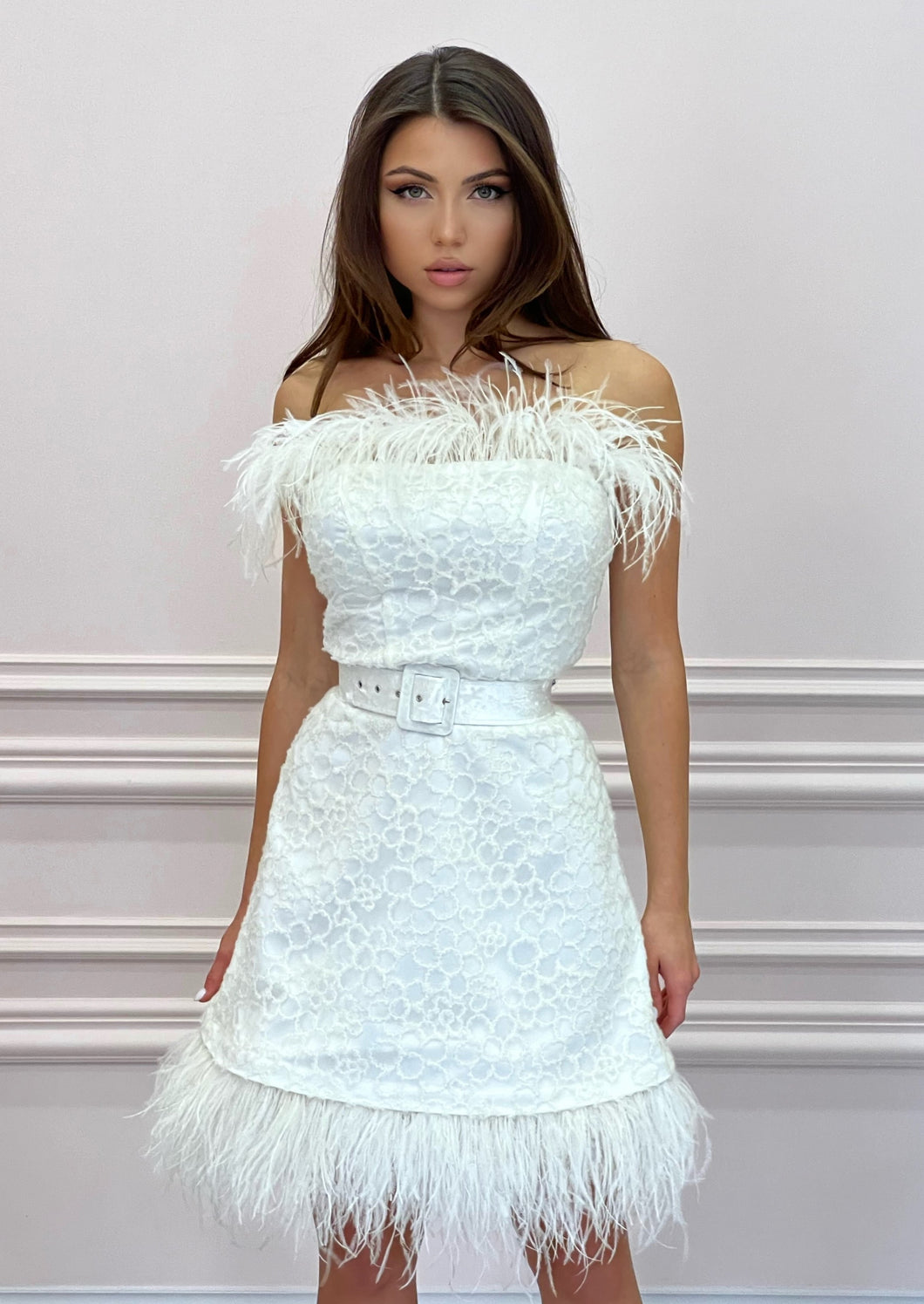 HOLLYWOOD STAR White Lace Dress