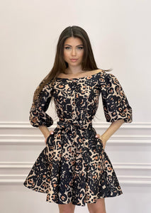 DUCHESS Leopard Print Dress