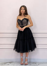 Load image into Gallery viewer, Black Tulle &amp; Lace Dress
